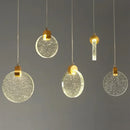 GobekUsa LED Crystal Pendant Light for Bedroom and Bathroom