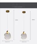 GobekUsa LED Crystal Pendant Light for Bedroom and Bathroom
