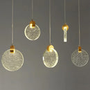 GobekUsa LED Crystal Pendant Light for Bedroom and Bathroom