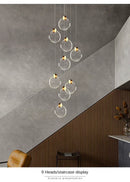 GobekUsa LED Crystal Pendant Light for Bedroom and Bathroom