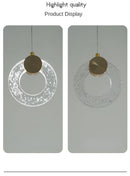 GobekUsa LED Crystal Pendant Light for Bedroom and Bathroom