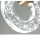 GobekUsa LED Crystal Pendant Light for Bedroom and Bathroom