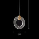 GobekUsa LED Crystal Pendant Light for Bedroom and Bathroom