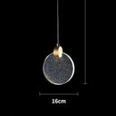 GobekUsa LED Crystal Pendant Light for Bedroom and Bathroom