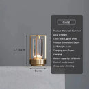GobekUsa LED crystal table lamp Plastic Rechargeable touch night lamp Bedroom Bedside table lamp Restaurant decorative lamp