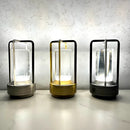 GobekUsa LED crystal table lamp Plastic Rechargeable touch night lamp Bedroom Bedside table lamp Restaurant decorative lamp