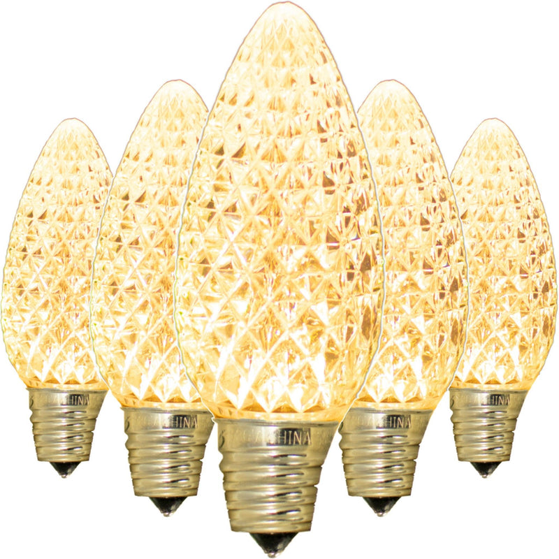 LED Faceted Clear Light Bulbs