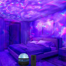 Disco ball led galaxy star projector purple & pink bedroom light by Decorbites