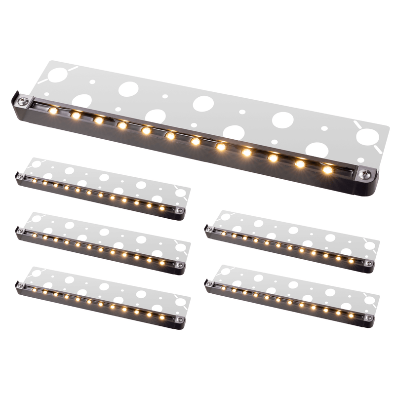 Gardenreet LED Hardscape Light,Cast Aluminum Housing,Integrated 1.5W 2700/3000K LED Light Source,LED Step Light,3/7/13 Inches Long,Low Voltage 12V AC/DC (2702)