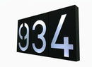 LED House Number Solar Power Digital Hotal Door Wall Solar Light Address Number Sign Lamp Custom Street Number Plaque