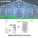 GobekUsa LED Icicle String Lights - Outdoor Holiday Decor