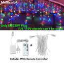 GobekUsa LED Icicle String Lights - Outdoor Holiday Decor