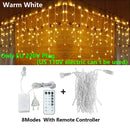 GobekUsa LED Icicle String Lights - Outdoor Holiday Decor