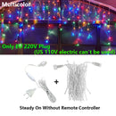 GobekUsa LED Icicle String Lights - Outdoor Holiday Decor