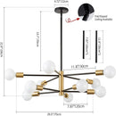 GobekUsa LED Magic Bean Chandelier for Indoor Lighting