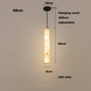 GobekUsa LED Marble Hanging Lamps - White Alabaster