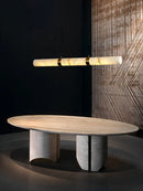 GobekUsa LED Marble Hanging Lamps - White Alabaster