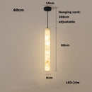 GobekUsa LED Marble Hanging Lamps - White Alabaster