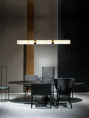 GobekUsa LED Marble Hanging Lamps - White Alabaster