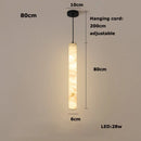 GobekUsa LED Marble Hanging Lamps - White Alabaster