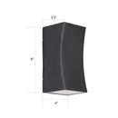 GobekUsa LED Minimalist Metal Terrace Wall Mount Light in Black - Rectangular Shape for Modern Wall Lighting Ideas