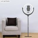GobekUsa LED Mirror Lamp with Rotatable Ring, USB Live Fill and Metallic Shade - Modern Black/White Design