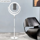 GobekUsa LED Mirror Lamp with Rotatable Ring, USB Live Fill and Metallic Shade - Modern Black/White Design