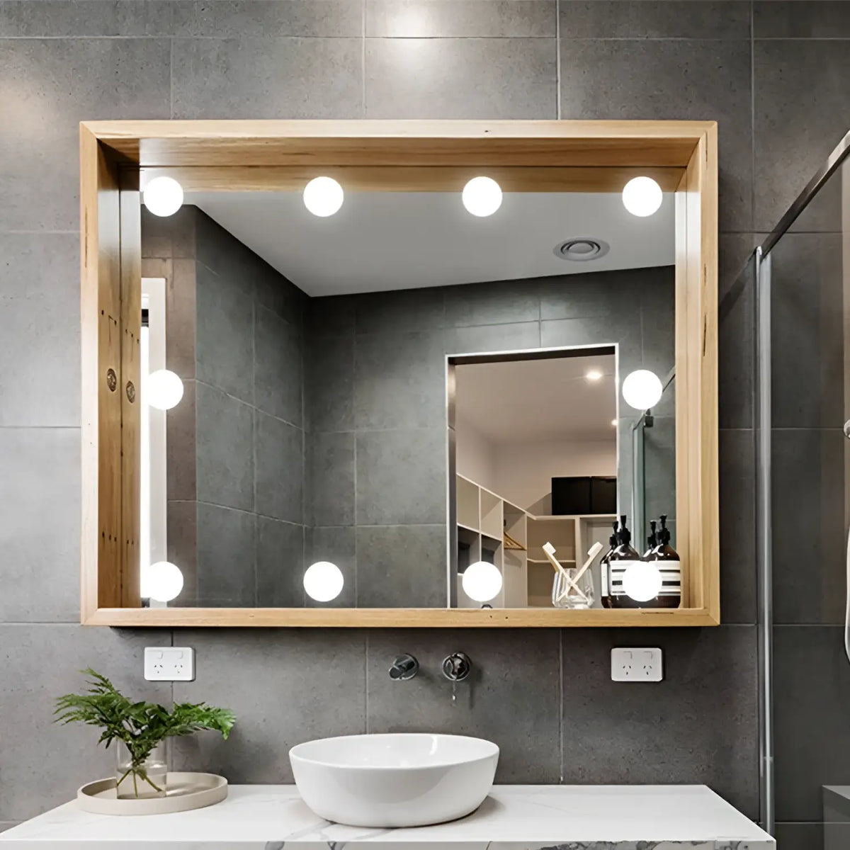 LED Mirror Light Bulbs with USB Touch Switch for Vanity & Dressing Table, photo 18 of 21