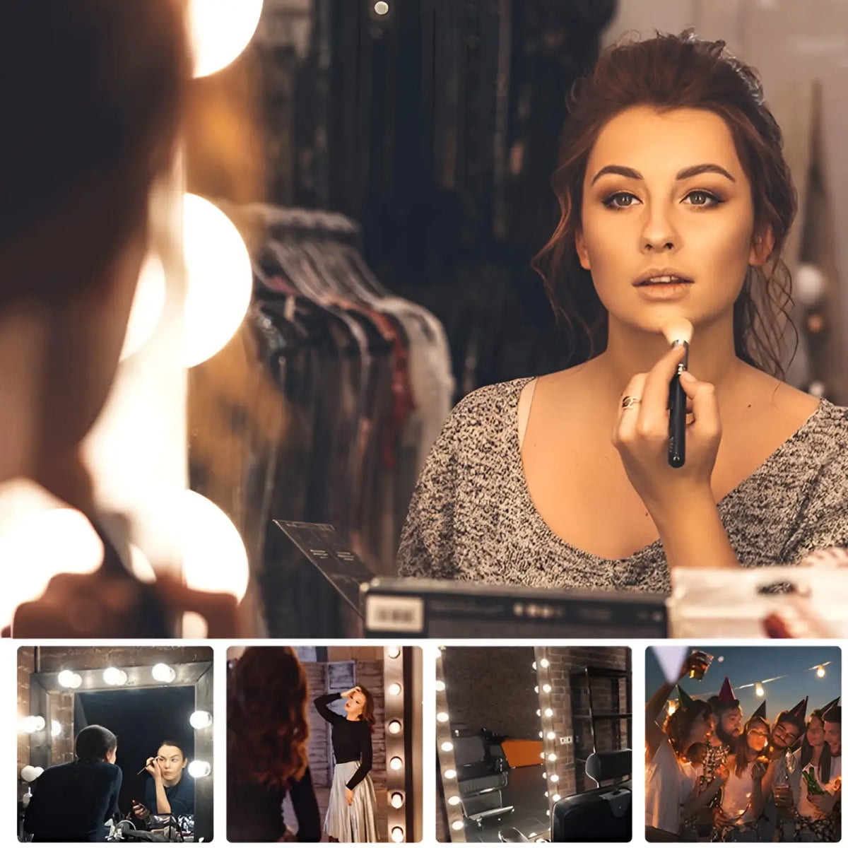 LED Mirror Light Bulbs with USB Touch Switch for Vanity & Dressing Table, photo 10 of 21