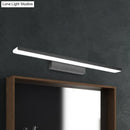 GobekUsa LED Nordic Style Rectangle Bathroom Wall Vanity Light - Aluminum, 16"/24" Width, Wall Mounted Lamp (Black/Silver) - Warm/White Light