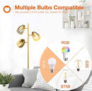 LED Reading and Floor Lamp -  Standing Tall Pole Lamp with 3 LED Bulbs