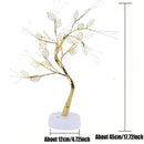 GobekUsa LED Rose Leaf Table Lamp USB Christmas Tree Fairy Light Night Lights Home DIY Party Wedding Bedroom Decoration Mother's Day Gift