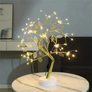 GobekUsa LED Rose Leaf Table Lamp USB Christmas Tree Fairy Light Night Lights Home DIY Party Wedding Bedroom Decoration Mother's Day Gift