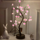 GobekUsa LED Rose Leaf Table Lamp USB Christmas Tree Fairy Light Night Lights Home DIY Party Wedding Bedroom Decoration Mother's Day Gift