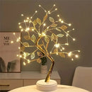 GobekUsa LED Rose Leaf Table Lamp USB Christmas Tree Fairy Light Night Lights Home DIY Party Wedding Bedroom Decoration Mother's Day Gift