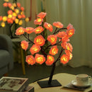 GobekUsa LED Rose Tree Lamp, USB Powered Flower Night Light, Atmosphere Lighting for Holiday Parties Weddings Gift Lover Home Decor