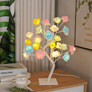 GobekUsa LED Rose Tree Lamp, USB Powered Flower Night Light, Atmosphere Lighting for Holiday Parties Weddings Gift Lover Home Decor