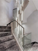 GobekUsa LED Spiral Staircase Chandelier for Home Lighting