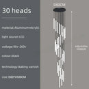 GobekUsa LED Spiral Staircase Chandelier for Home Lighting