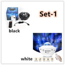 LED Star Projector Night Light with USB Control and Music Player