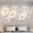 LED Wall Light for Bedroom with Unique Geometric Wall Art