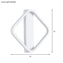 GobekUsa LED Wall Sconce with Acrylic Shade: Simple Style, White Round/Square Design, Warm/White Light