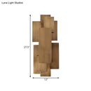 GobekUsa LED Wall Sconce with Metallic Rectangular Shade for Stairway or Dark Wood