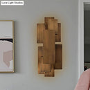 GobekUsa LED Wall Sconce with Metallic Rectangular Shade for Stairway or Dark Wood