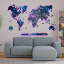 3D LED / LUMINOUS Wooden World Map 3.0 Space