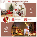 LED Lighted Christmas Reindeer and Santas Sleigh by LJGDeals