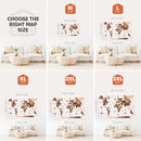 3D LED Wooden World Map 3.0 Multicolor
