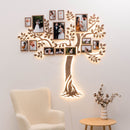 Wooden Led Family Tree - Starlight