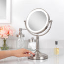 Lighted Makeup Mirror with Magnification & Cordless