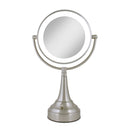 Lighted Makeup Mirror with Magnification & Battery/Cordless